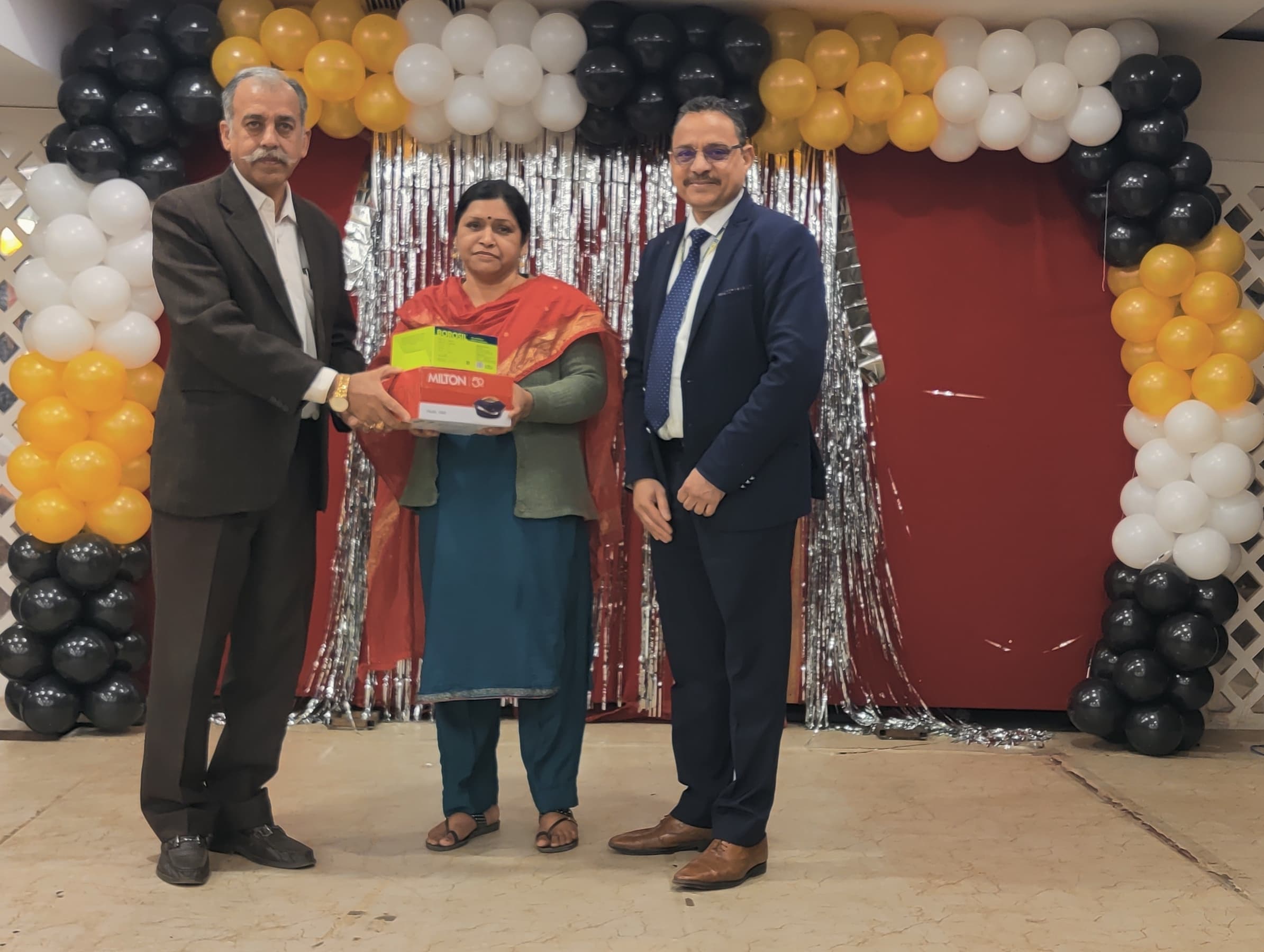 Success milestone celebration