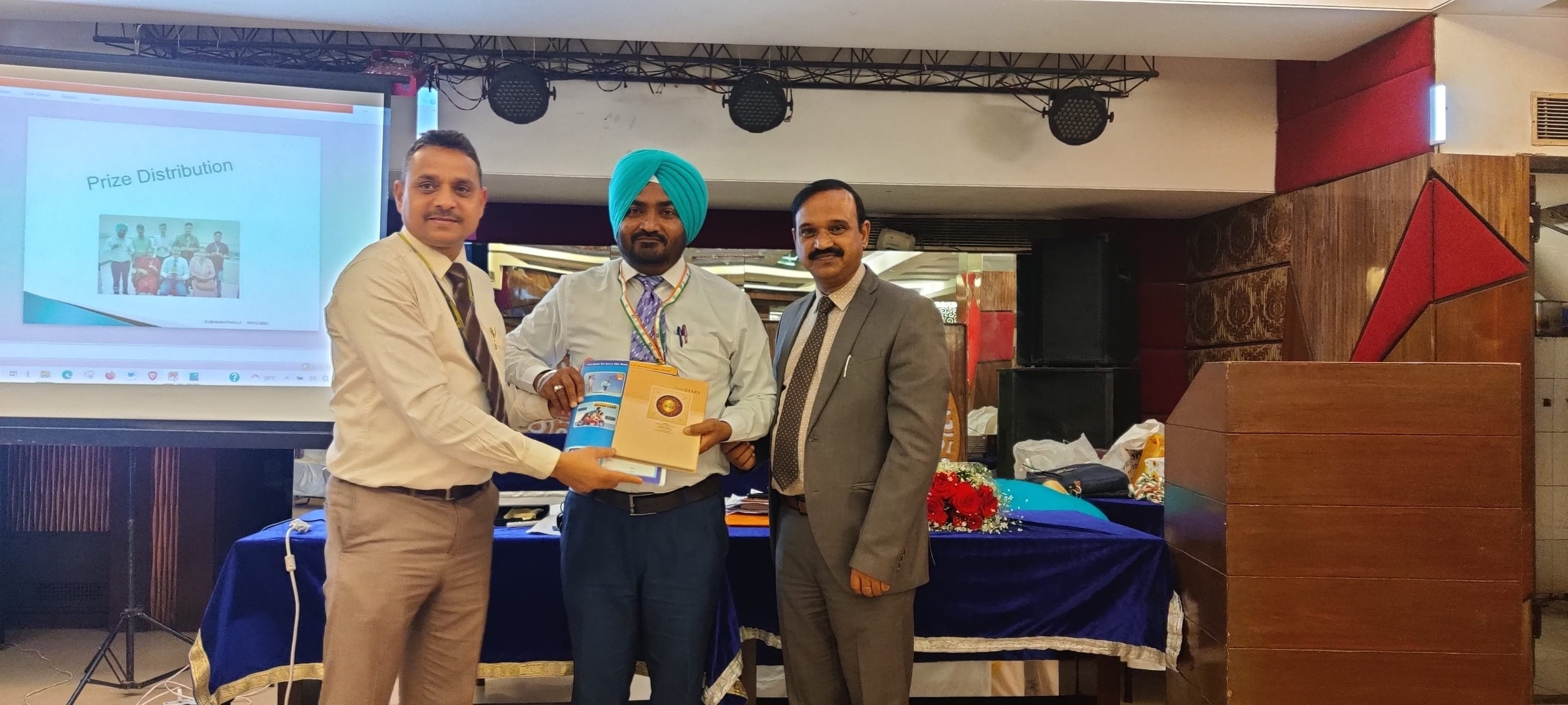 Professional team achievement moment